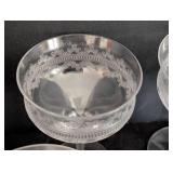 Vintage Fostoria Etched Champagne Glass Set