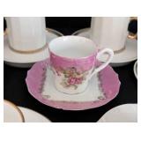 Variety of Painted Porcelain Demitasse Cups