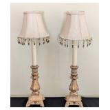 Pair of Petite Beaded Table Lamps