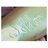 Weller Pottery Green Ceramic Cornucopia Vase