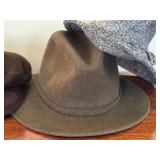Three Vintage Hats including an Authentic Greek Fisherman