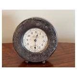 Antique Eileen Silver Travel Clock