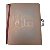 Antique Photo Album with Black and White Antique Photographs