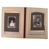 Antique Photo Album with Black and White Antique Photographs