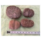 Four Native American Antique Mauls / Native American Artifacts
