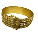 Vintage Gold Tone Buckle Bracelet