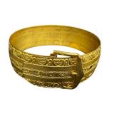 Vintage Gold Tone Buckle Bracelet
