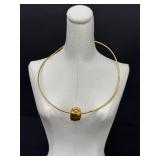 Vintage MMA 1997 Gold Plated Scarab Necklace