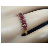 Vintage 10k Gold and Ruby Ring