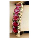 Vintage 10k Gold and Ruby Ring