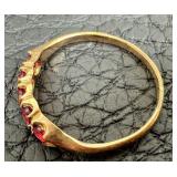 Vintage 10k Gold and Ruby Ring