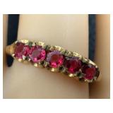 Vintage 10k Gold and Ruby Ring