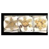 Restoration Hardware Snowflake Candle Holders