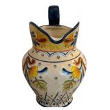 Beautiful Blue Talavera Pitcher