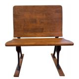 Antique AH Andrews Co Wooden School Desk