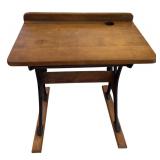 Antique AH Andrews Co Wooden School Desk
