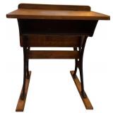 Antique AH Andrews Co Wooden School Desk