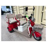 2025 SDLANCH Electric Tricycle Mini Golf Cart (IRGC40) - Red