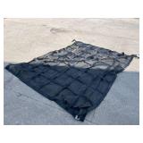 Heavy-Duty Black Cargo Net with Hooks for Securing Loads