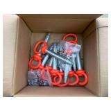 Heavy-Duty Aluminum Ring Anchor Screws with Safety Clips