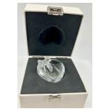 Swarovski Silver Crystal Heart with Bow in Original Box