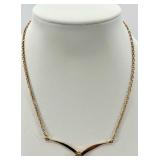 Collection of Gold-Tone Necklaces and Rhinestone Bracelet