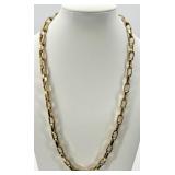 Collection of Gold-Tone Necklaces and Rhinestone Bracelet