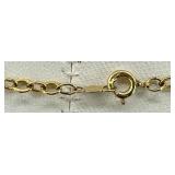 Collection of Gold-Tone Necklaces and Rhinestone Bracelet
