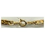 Collection of Gold-Tone Necklaces and Rhinestone Bracelet