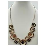 Collection of Gold-Tone Necklaces and Rhinestone Bracelet