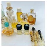 Collection of Vintage Mini Perfume Bottles and Vials