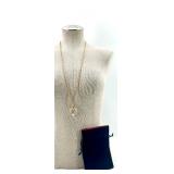 Swarovski Gold-Tone Heart Crystal Pendant Necklace with Pouch
