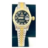 Faux Rolex Oysterquartz Day-Date Two-Tone Ladies Watch