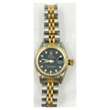 Faux Rolex Oysterquartz Day-Date Two-Tone Ladies Watch