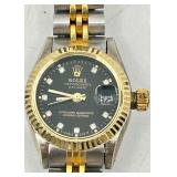 Faux Rolex Oysterquartz Day-Date Two-Tone Ladies Watch