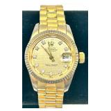 Faux Rolex Oyster Perpetual Gold and Stainless Steel ladies watch