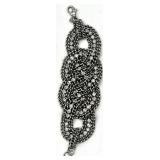 Sterling Silver & 18K Gemstone and Stella & Dot Crystal and Metal Bracelet Set