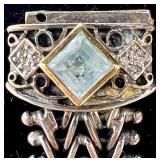Sterling Silver & 18K Gemstone and Stella & Dot Crystal and Metal Bracelet Set