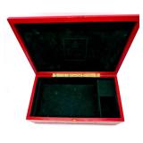 Princess Marcella Borghese Red Jewelry Music Box with Red Beaded Necklace