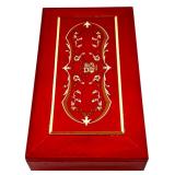 Princess Marcella Borghese Red Jewelry Music Box with Red Beaded Necklace