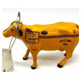 Set of 3 CowParade Collectible Figurines: NYC Taxi, Sunflowers, Udder Romance