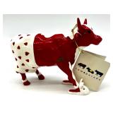 Set of 3 CowParade Collectible Figurines: NYC Taxi, Sunflowers, Udder Romance