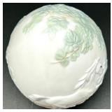 Lladro 1995 Porcelain Egg with Horses and Cottage Relief