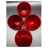 Lenox Holiday Gems Ruby Balloons Set of 4 Wine Glasses in Box #1