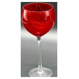 Lenox Holiday Gems Ruby Balloons Set of 4 Wine Glasses in Box #1