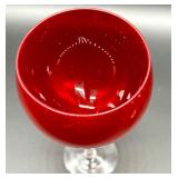 Lenox Holiday Gems Ruby Balloons Set of 4 Wine Glasses in Box #1