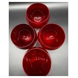 Lenox Holiday Gems Ruby Balloons Set of 4 Wine Glasses #2