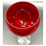 Lenox Holiday Gems Ruby Balloons Set of 4 Wine Glasses #2