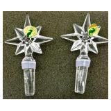Waterford Crystal Star Wine Bottle Stoppers Set of 2 in Box (2 of 4)