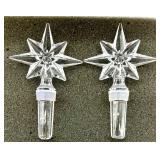 Waterford Crystal Star Wine Bottle Stoppers in Box Set of 2 (4 of 4)